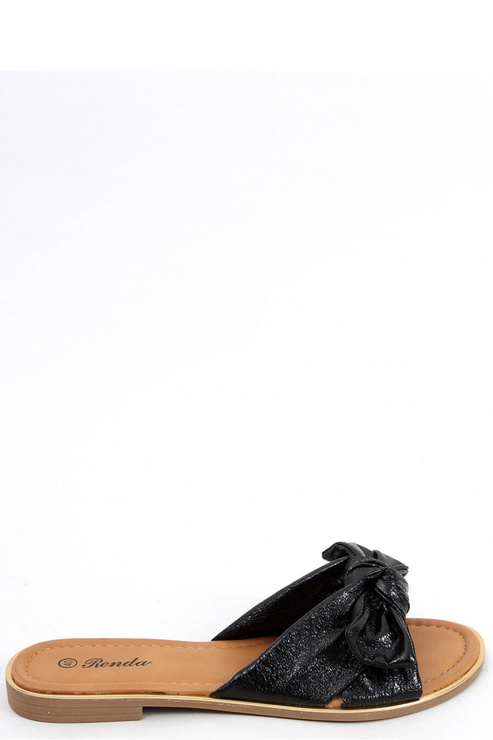 Sandał Klapki damskie LIRIO BLACK - Inello