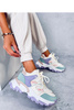 Sneakersy kolorowe na koturnie BEALS PURPLE - Inello