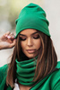 Bottega green czapka beanie smerfetka