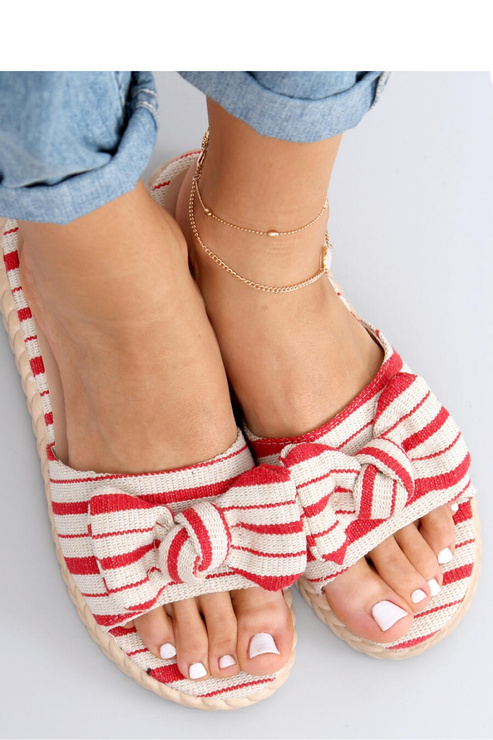 Sandał Klapki damskie ADANA RED - Inello