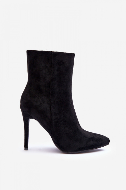 Botki Model Eberpia AA-13 Black Zamsz - Step in style