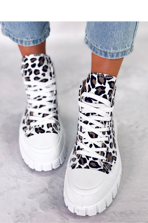 Trampki wysokie panterka LION LEOPARD - Inello