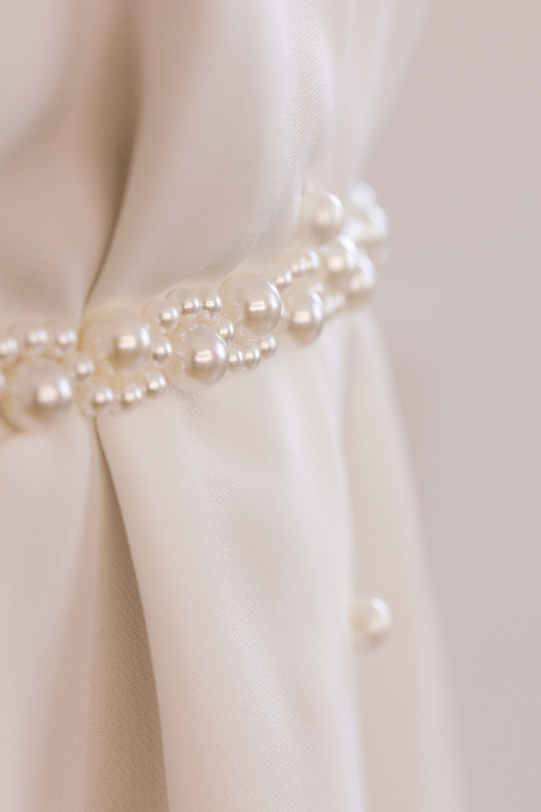 PEARL BELT - elegancki pasek wykonany z perełek