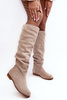 Kozaki Model Maciejka 05790-22 Light Beige - Step in style