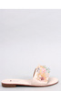 Sandały Klapki z kolorowymi kamieniami ESTRADA BEIGE - Inello - beż