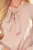 140-16 Bluzka z wiązaniem z przodu - BEŻOWA