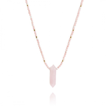 Naszyjnik stal szlachetna pozłacana 14k złotem NST1602