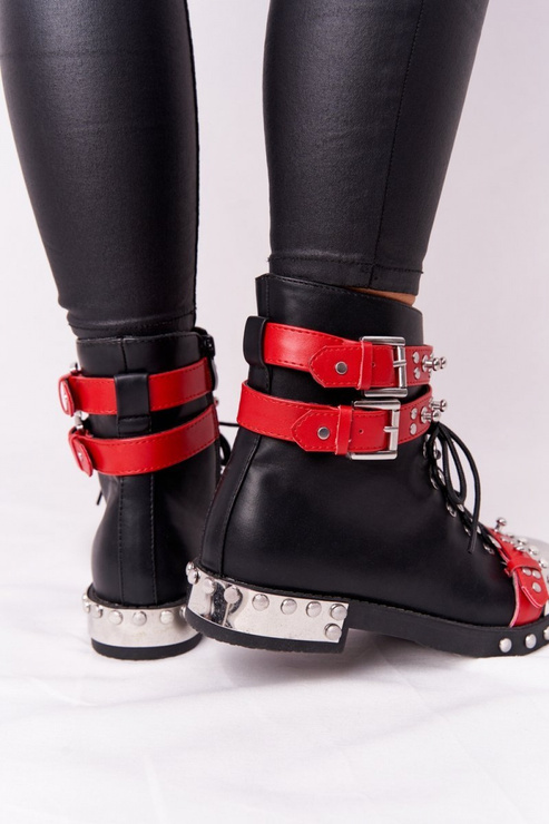 Workery Model Lu Boo XW37352 Black/Red - Step in style