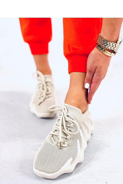 Skarpetkowe buty sportowe EATON BEIGE - Inello