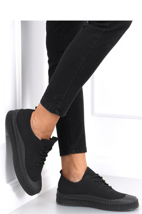 Trampki damskie skarpetkowe POSTEN BLACK - Inello