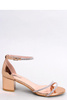 Sandałki na obcasie GOSDEN CHAMPAGNE - Inello