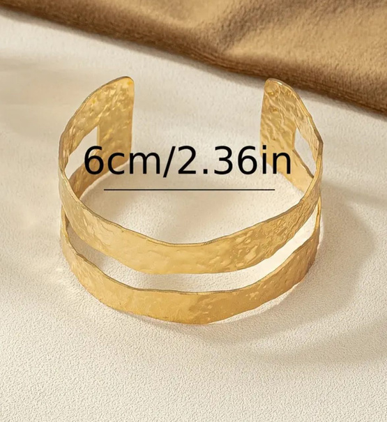 AURA - luksusowa bransoletka z nieregularną teksturą