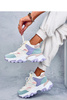 Sneakersy kolorowe na koturnie BEALS PURPLE - Inello