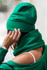 Bottega green czapka beanie smerfetka