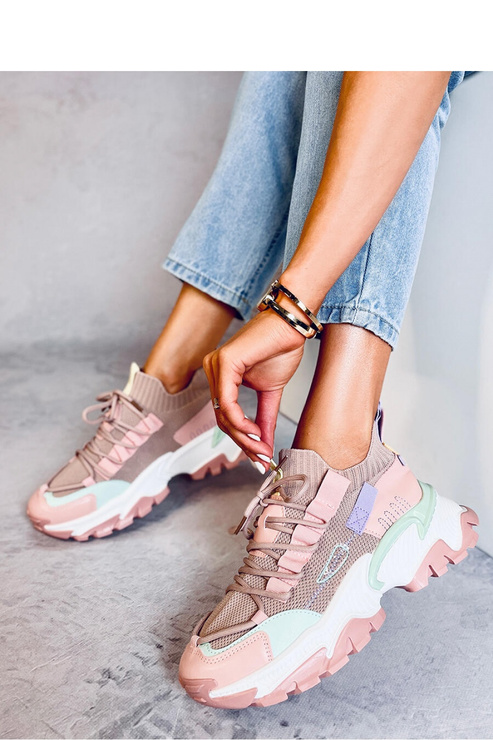 Sneakersy damskie CORRELL PINK - Inello