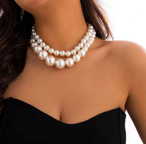 LILIA - naszyjnik z pereł, zestaw dwóch naszyjników