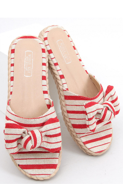 Sandał Klapki damskie ADANA RED - Inello