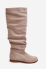 Kozaki Model Maciejka 05790-22 Light Beige - Step in style
