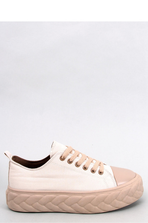 Trampki damskie WINNIE BEIGE/BEIGE - Inello