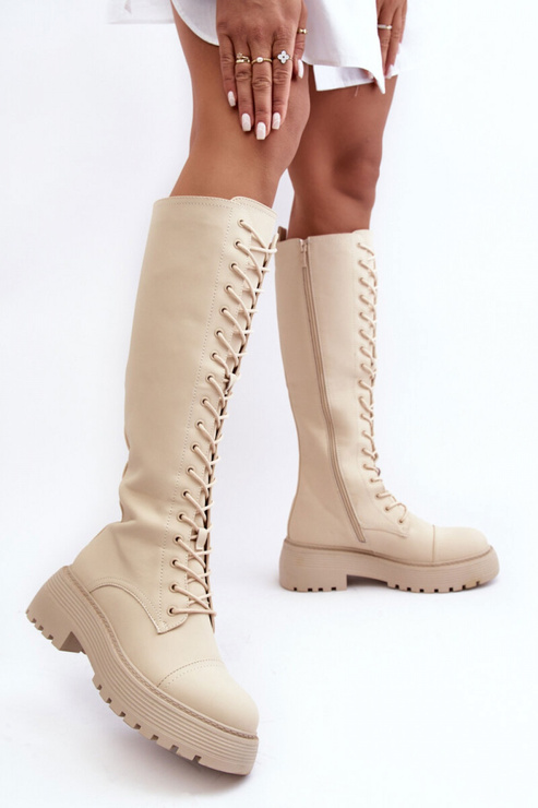 Kozaki Model Bergdis JJ18 Beige - Step in style